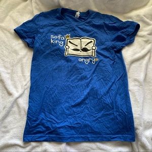 🐳 “Sofa King Angry” punny / funny cute blue graphic tee